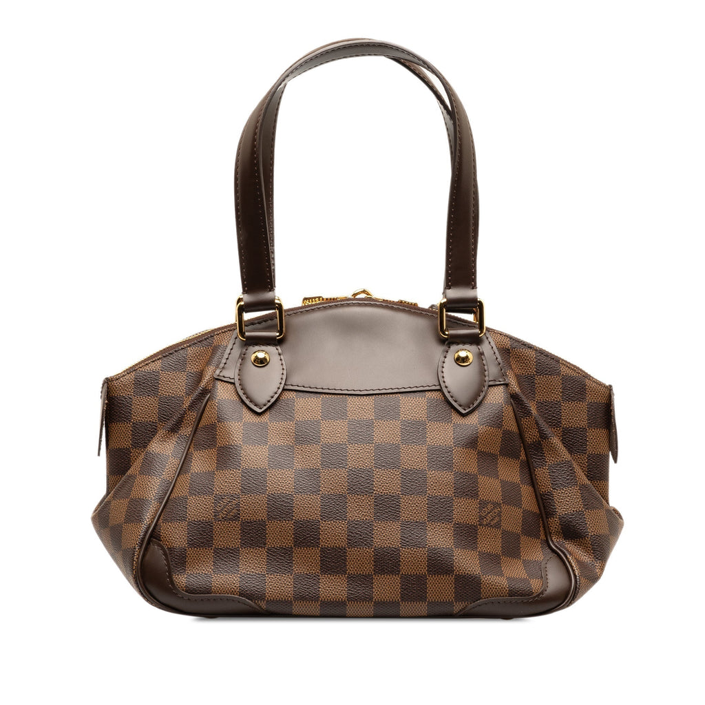 Brown Louis Vuitton Damier Ebene Verona PM HandBag