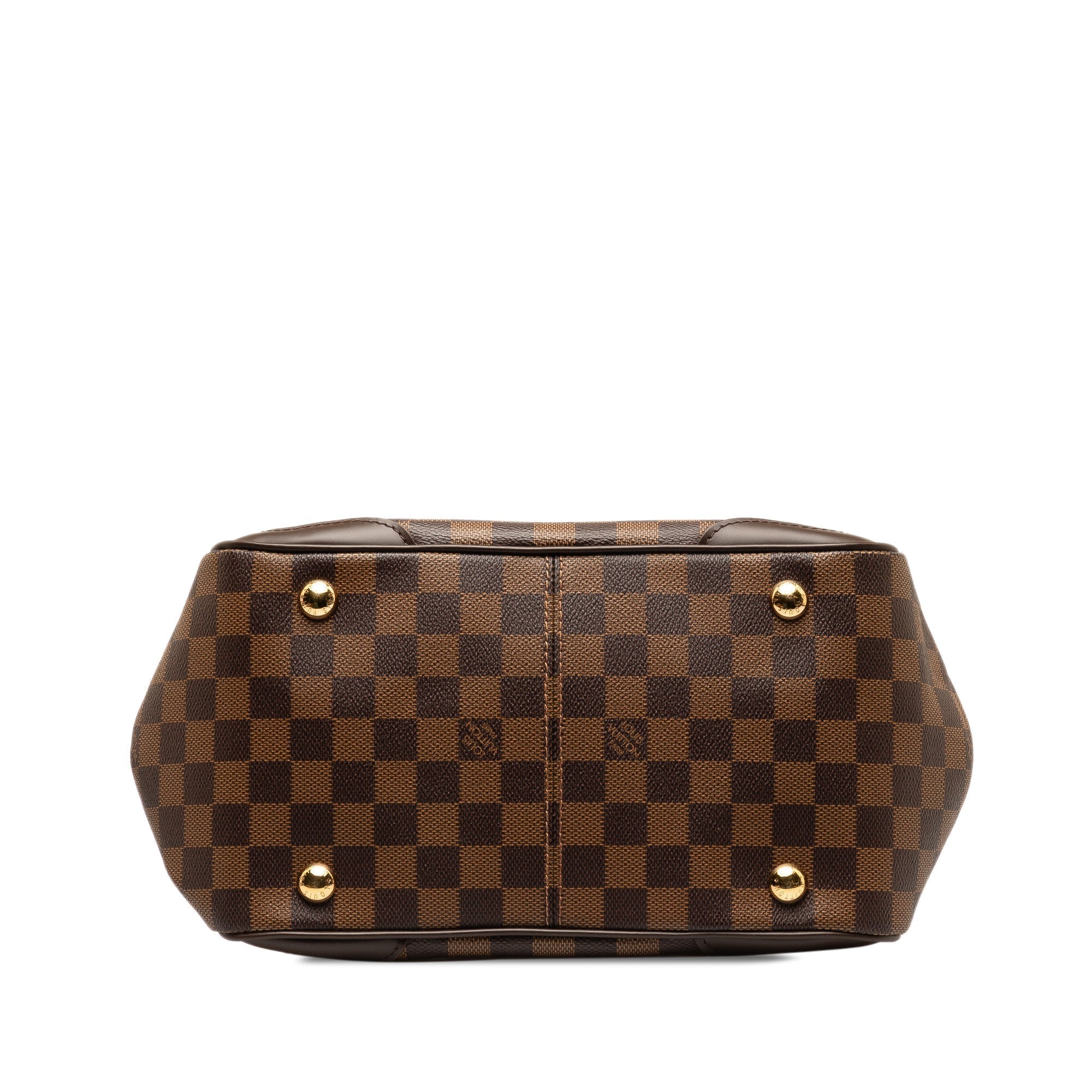Brown Louis Vuitton Damier Ebene Verona PM HandBag