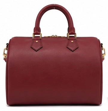 Louis Vuitton Cat Charm Speedy 30 Satchel-Red Wine