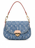 LV Pleaty Denim Shoulder Bag