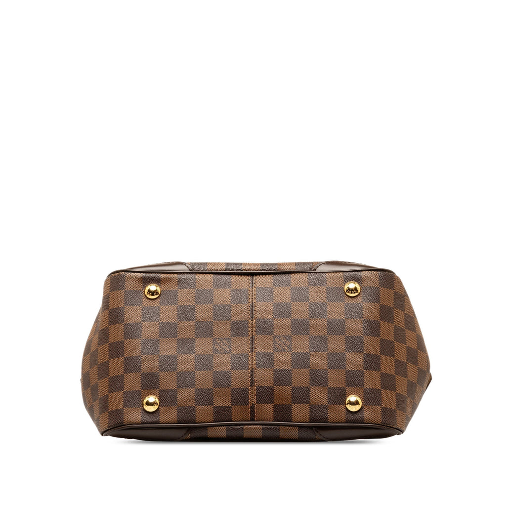 Brown Louis Vuitton Damier Ebene Verona PM HandBag