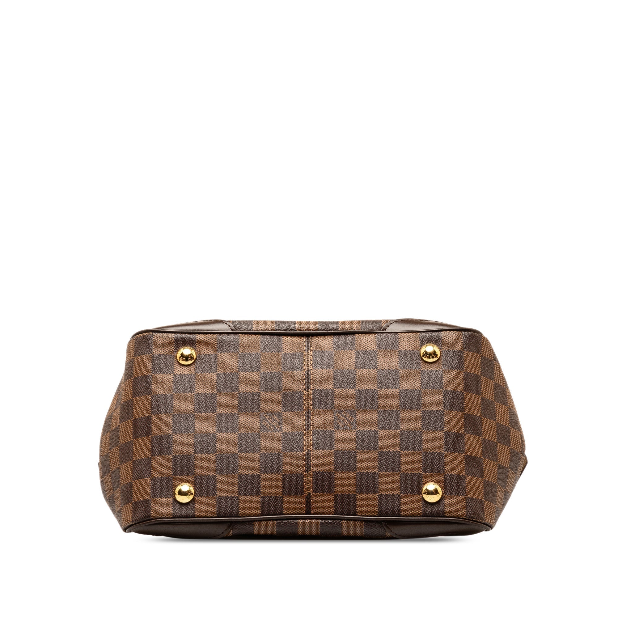 Brown Louis Vuitton Damier Ebene Verona PM HandBag