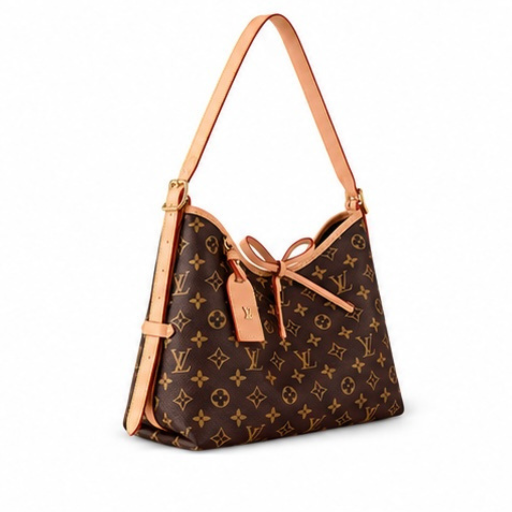 LV CarryAll MM Shoulder Bag-Brown