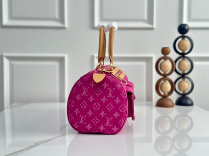 LV Boston Denim Handbag