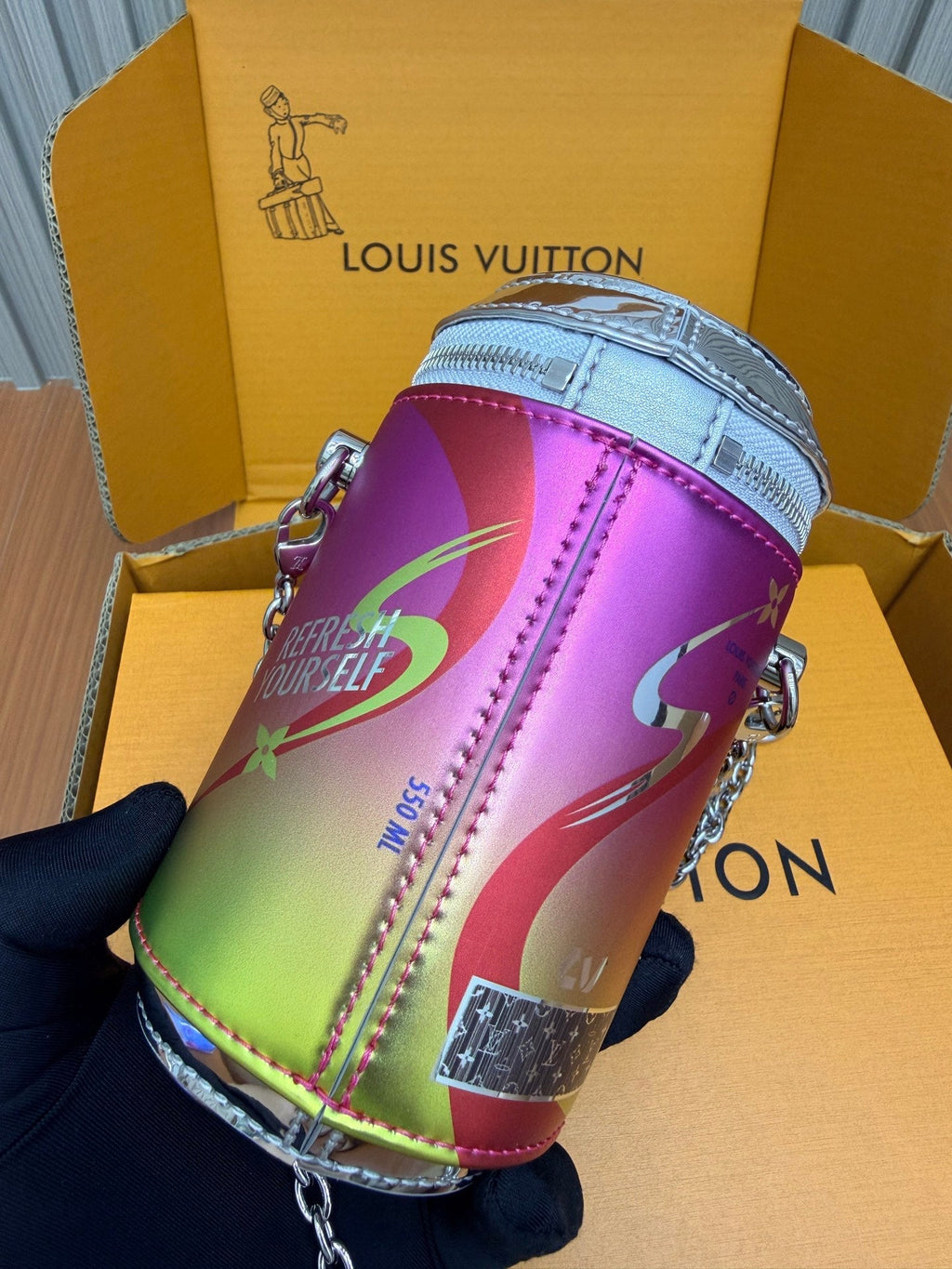 LV Soda Bottle Shoulder Bag