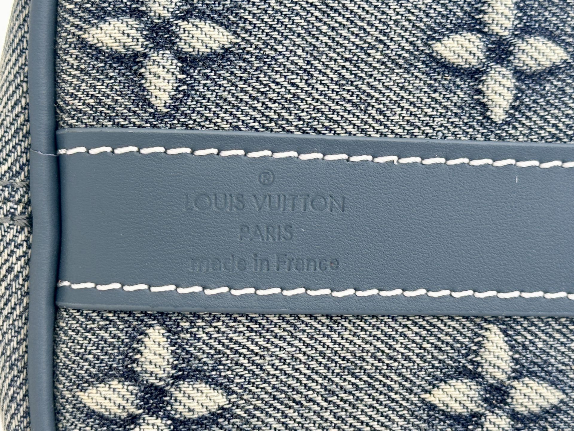 LV 25 Denim Handbag