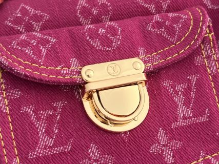 LV Boston Denim Handbag