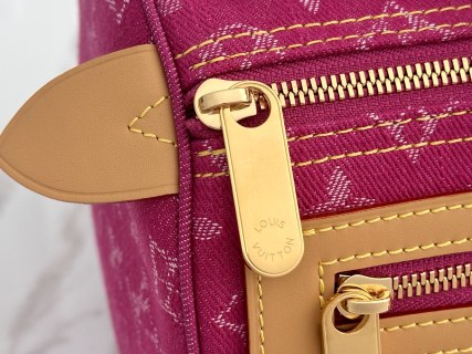 LV Boston Denim Handbag