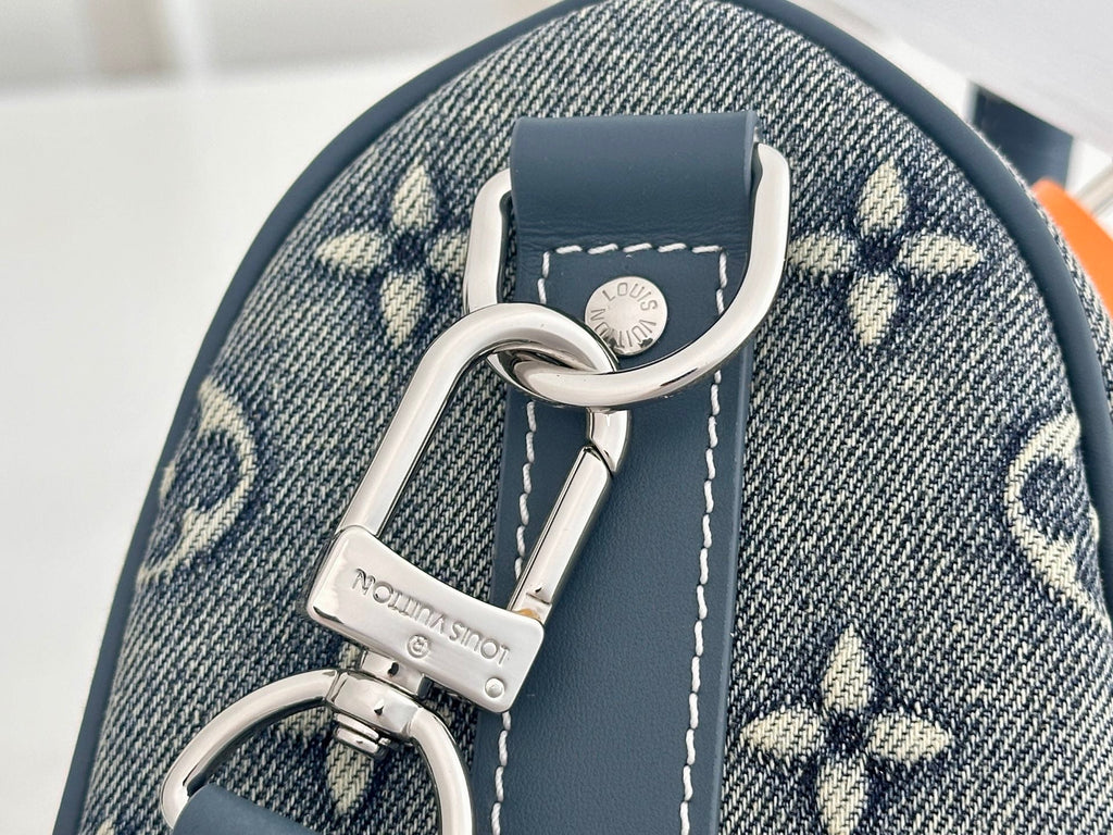 LV 25 Denim Handbag